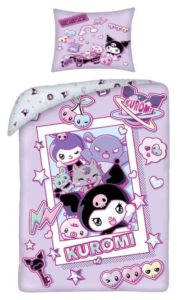 Sanrio Bettwäsche Kuromi Ver. 2 140 x 200 cm / 70 x 90 cm               - Preorder - ETA: 26.10.2026