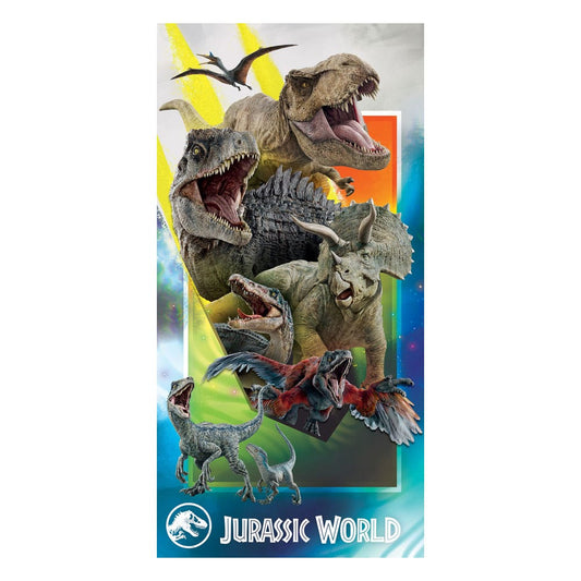 Jurassic World Handtuch 140 x 70 cm             - Versand: 5-7 Tage nach Bestellung