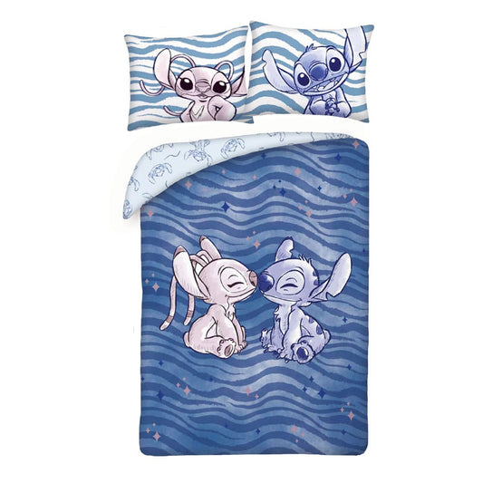 Lilo & Stitch Bettwäsche Stitch & Angel Waves 140 x 200 cm / 70 x 90 cm            - Versand: 7 Tage nach Bestellung