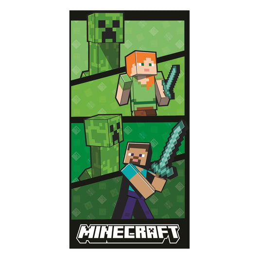 Minecraft Handtuch Ver. 2 140 x 70 cm             - Versand: 5-7 Tage nach Bestellung