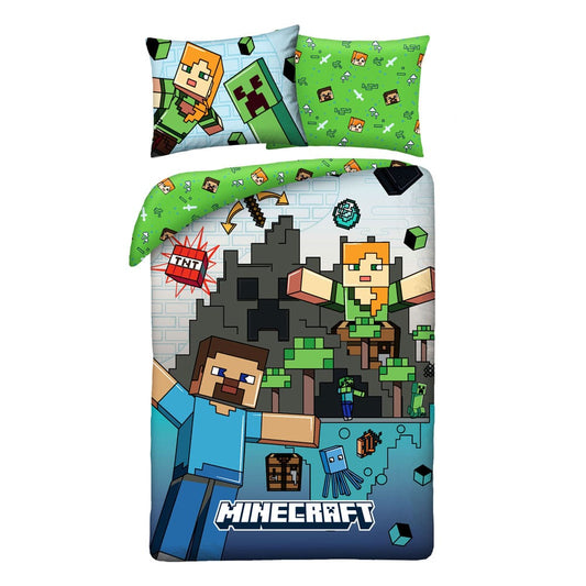 Minecraft Bettwäsche Ver. 7 140 x 200 cm / 70 x 90 cm            - Preorder - ETA: 25.10.2025