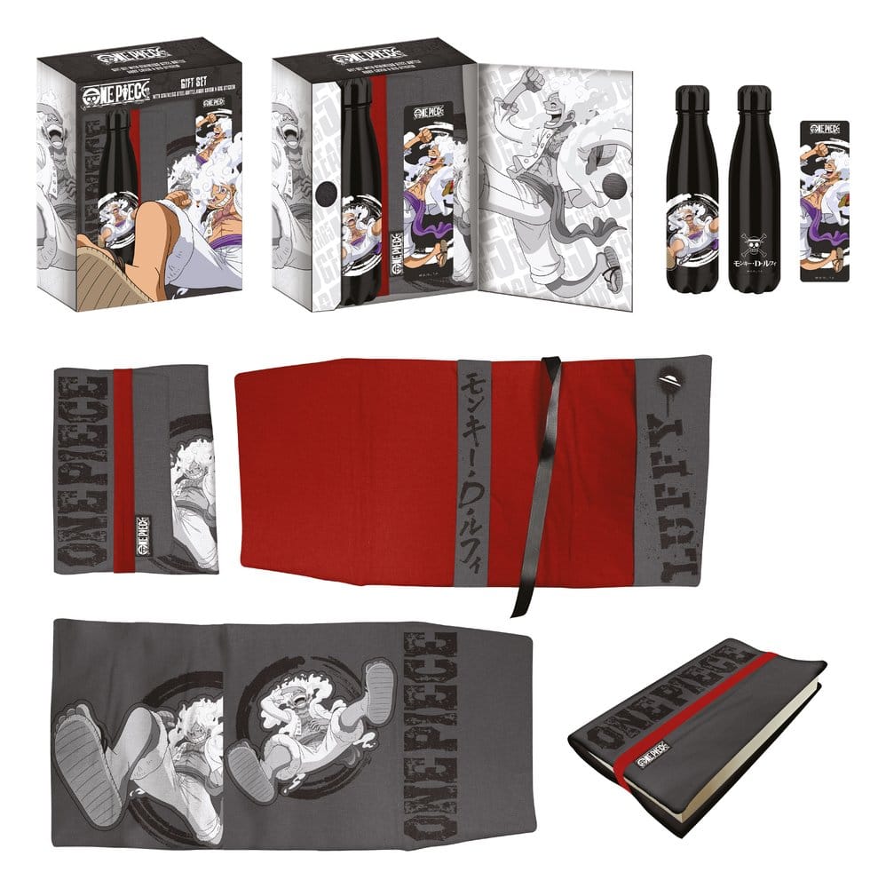 One Piece Stahlflasche, Sticker, Buchumschlag Geschenkset Luffy - Preorder - ETA: 26.10.2026