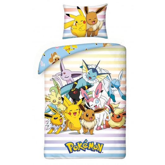 Pokémon Bettwäsche Pikachu, Evoli & Friends 140 x 200 cm / 70 x 90 cm          - Versand: 7 Tage nach Bestellung