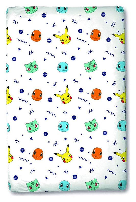 Pokémon Spannbetttuch Head 90 x 200 cm - Versand: 7 Tage nach Bestellung