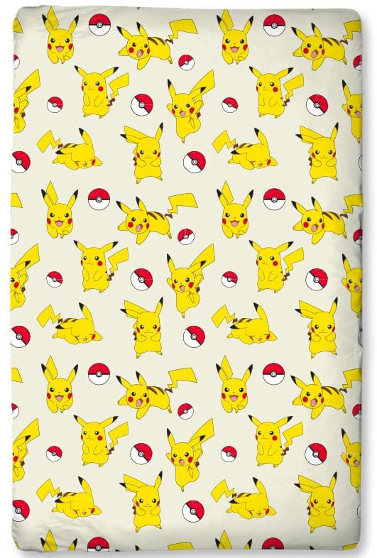 Pokémon Spannbetttuch Pikachu 90 x 200 x 25 cm - Preorder - ETA: 25.11.2026