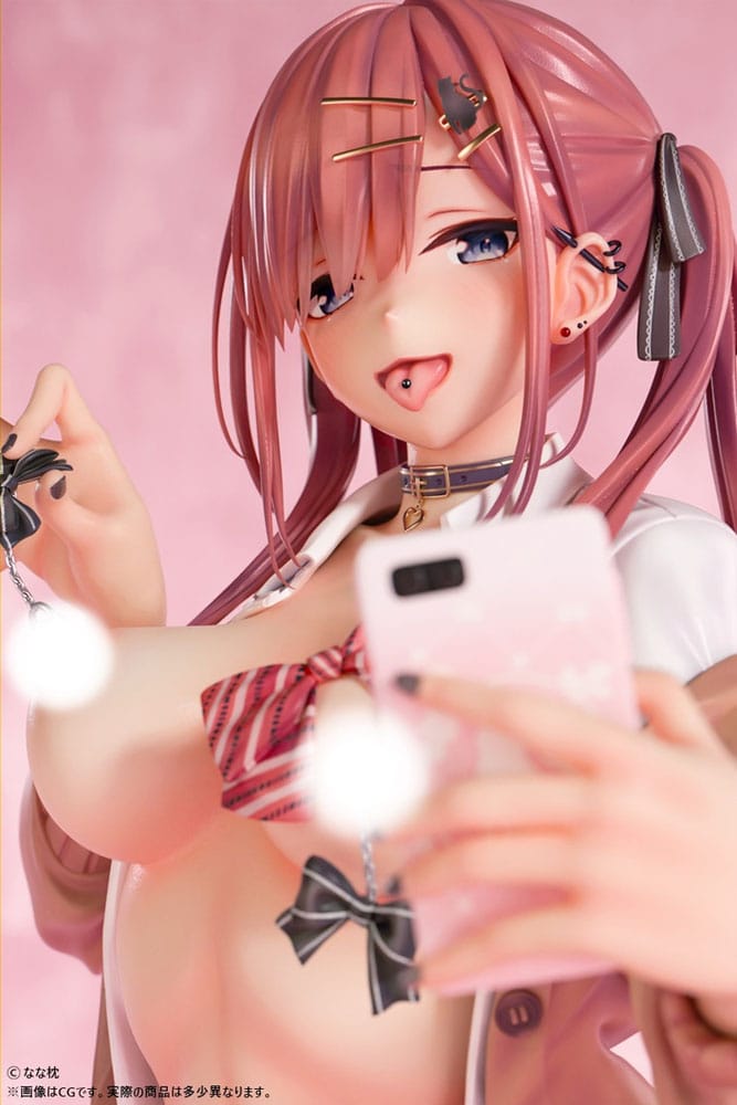 Original Character Statue 1/5 Red-Haired Gyaru-Chan Bare Face Ver. Illustration by Nanamakura 29 cm - Preorder - ETA: 25.08.2026