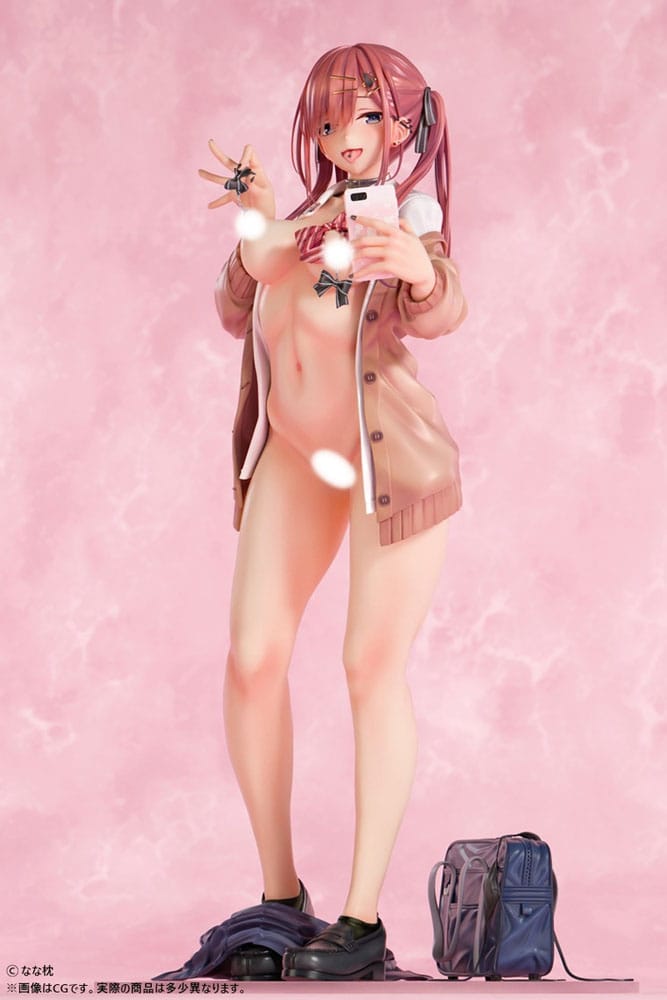 Original Character Statue 1/5 Red-Haired Gyaru-Chan Bare Face Ver. Illustration by Nanamakura 29 cm - Preorder - ETA: 25.08.2026