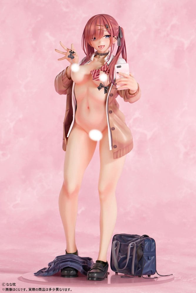 Original Character Statue 1/5 Red-Haired Gyaru-Chan Bare Face Ver. Illustration by Nanamakura 29 cm - Preorder - ETA: 25.08.2026
