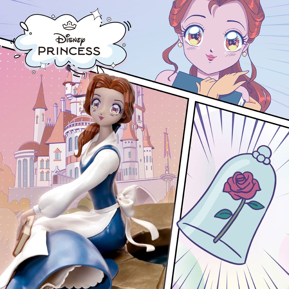 Disney Anime Princess Scale Statue Belle 15 cm - Preorder - ETA: 25.08.2026
