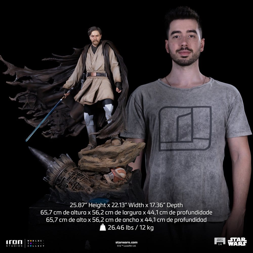 Star Wars Legacy Replica Statue 1/4 Obi-Wan Signatures 66 cm - Preorder - ETA: 25.11.2026