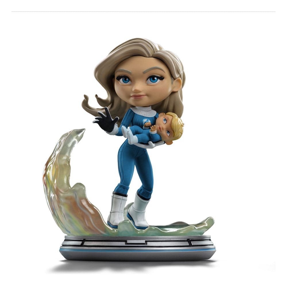 Fantastic Four Mini Co. PVC Figur Invisible Woman and Franklin 15 cm       - Versand: 7 Tage nach Bestellung
