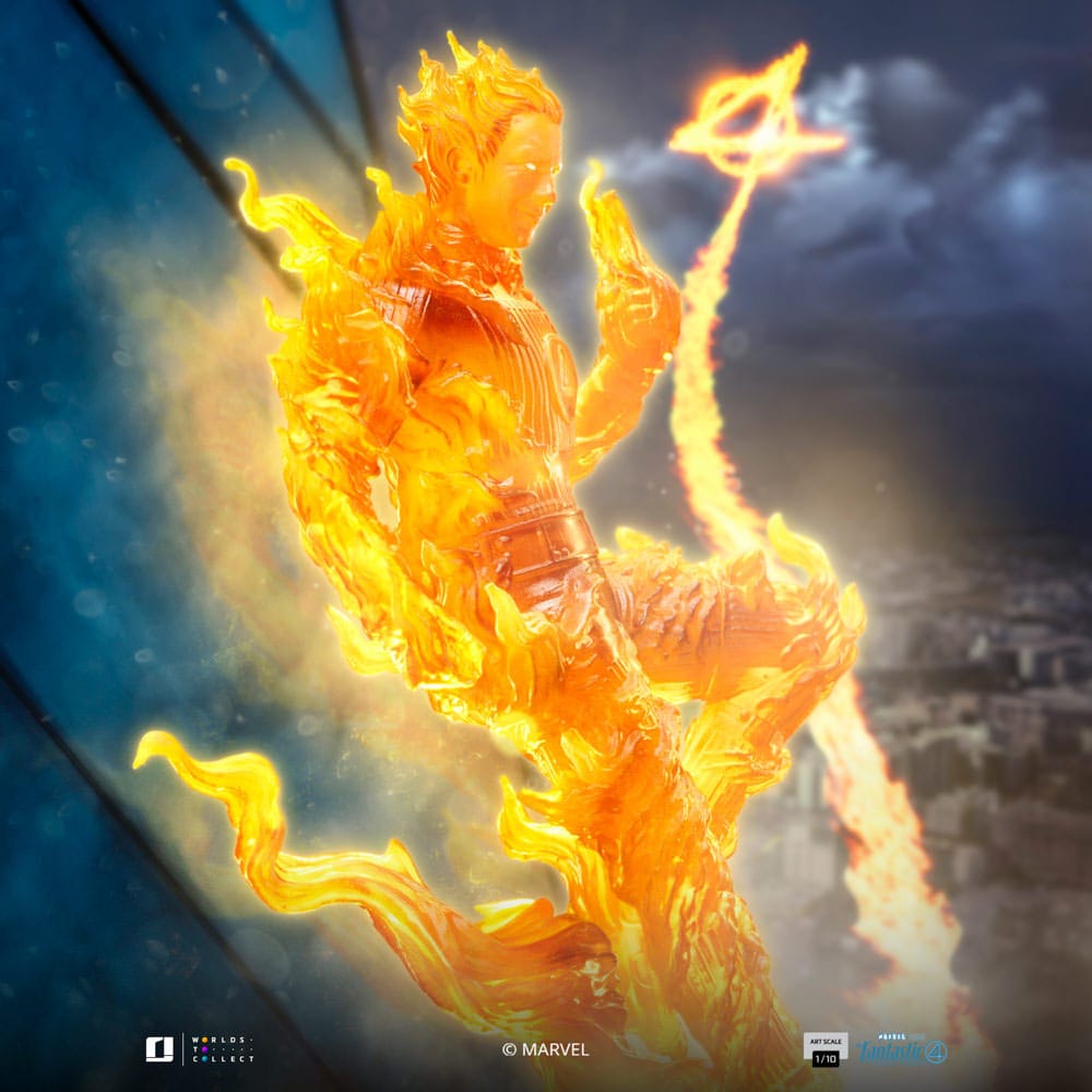 Fantastic Four Art Scale Statue 1/10 Human Torch 30 cm             - Versand: 7 Tage nach Bestellung