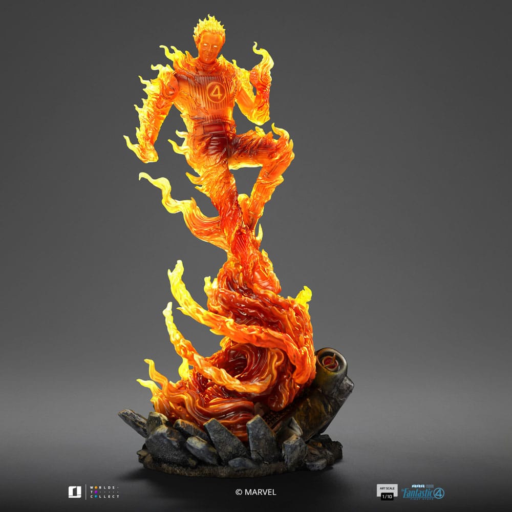 Fantastic Four Art Scale Statue 1/10 Human Torch 30 cm             - Versand: 7 Tage nach Bestellung