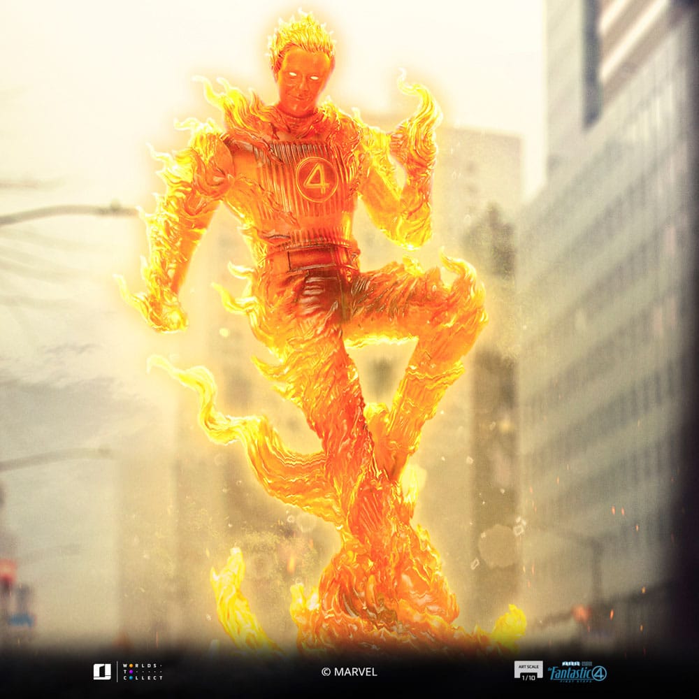 Fantastic Four Art Scale Statue 1/10 Human Torch 30 cm             - Versand: 7 Tage nach Bestellung