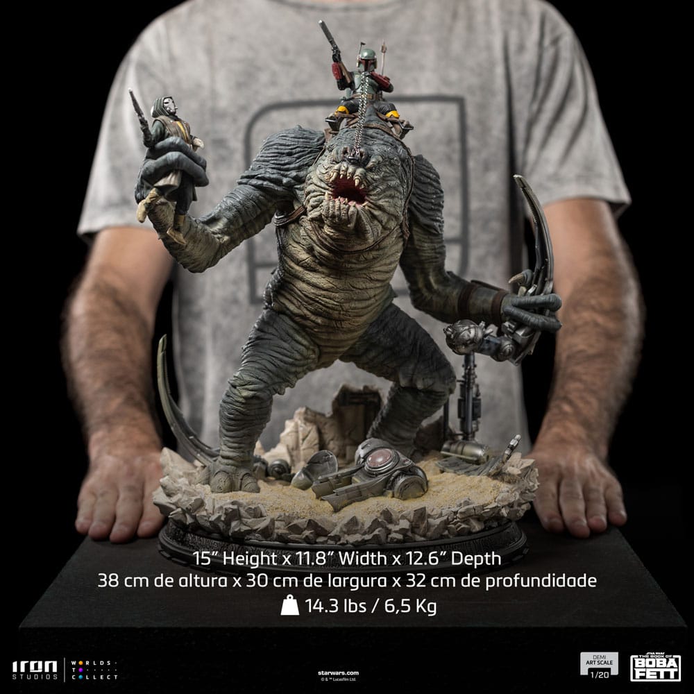 Das Buch von Boba Fett Demi Art Scale Statue 1/20 Boba Fett & Rancor 38 cm - Preorder - ETA: Mitte 08.2025