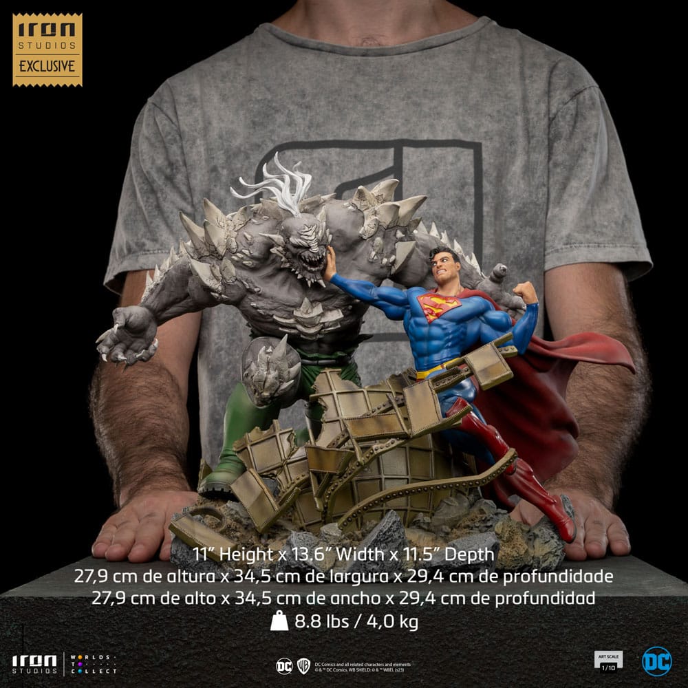 DC Comics BDS Art Scale Statue 1/10 Superman vs Doomsday heo EU Exclusive 30 cm - Versand: 7 Tage nach Bestellung