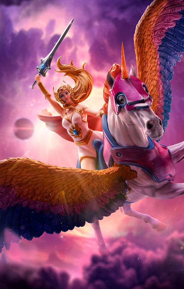 Masters of the Universe BDS Art Scale Statue 1/10 She-Ra and Swiftwind 42 cm - Versand: 5-7 Tage nach Bestellung