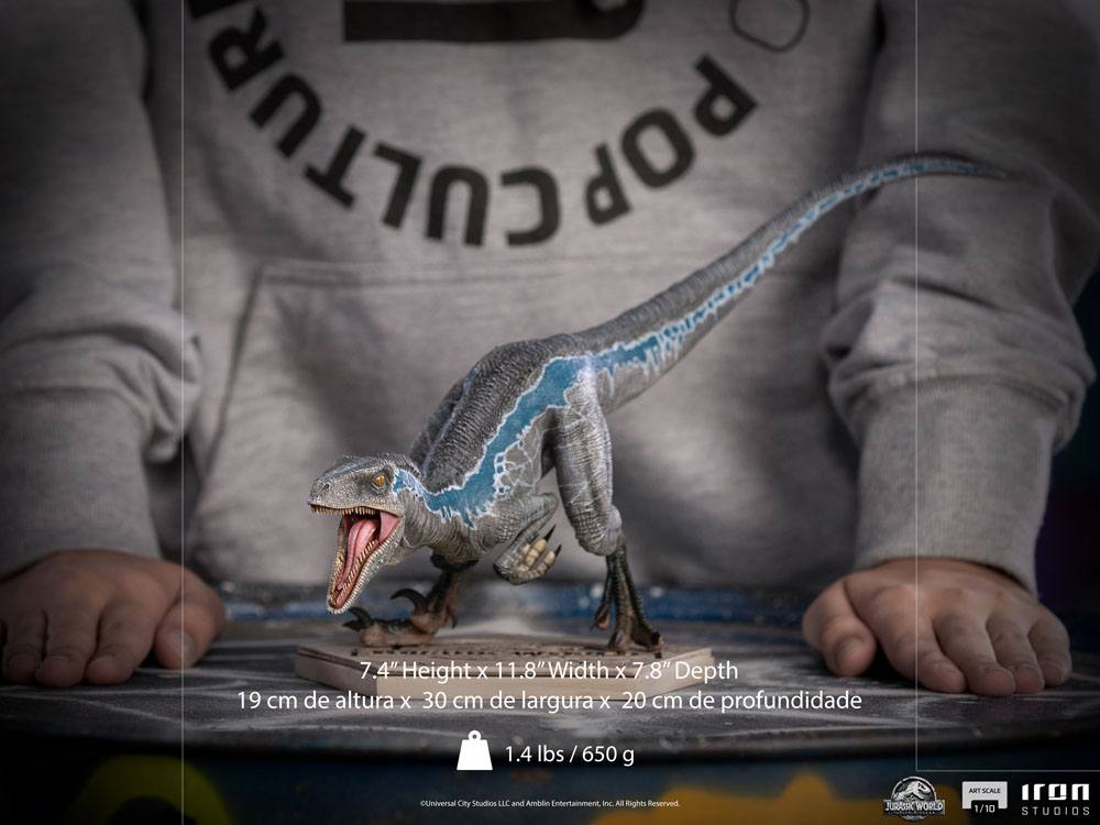Jurassic World Fallen Kingdom Art Scale Statue 1/10 Blue 19 cm - Versand: 5-7 Tage nach Bestellung
