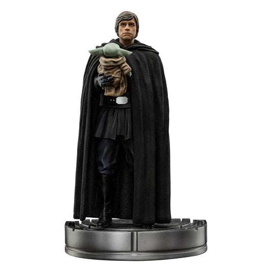 Star Wars The Mandalorian Art Scale Statue 1/10 Luke Skywalker und Grogu 21 cm - Versand: 5-7 Tage nach Bestellung