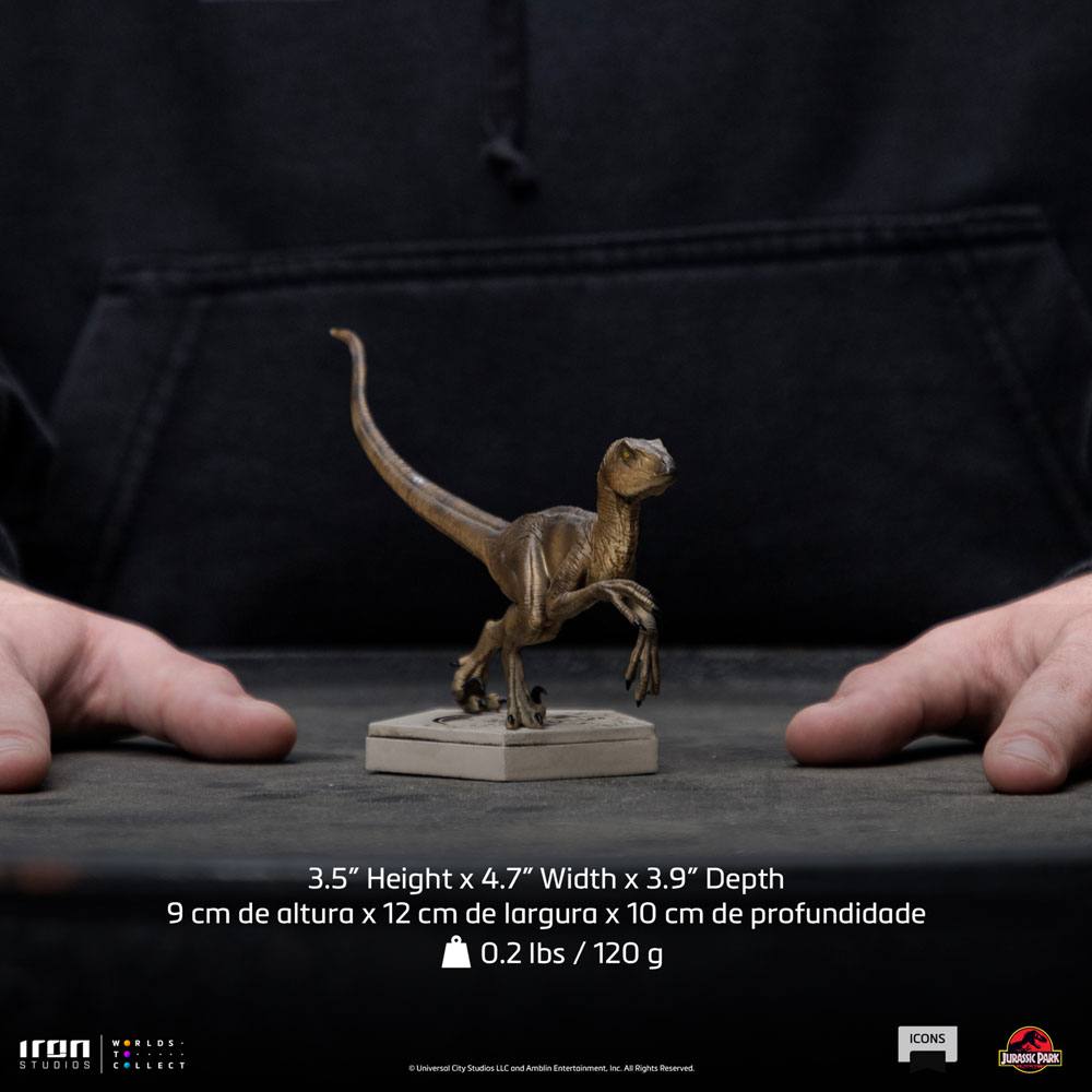 Jurassic World Icons Statue Velociraptor B 9 cm - Versand: 5-7 Tage nach Bestellung