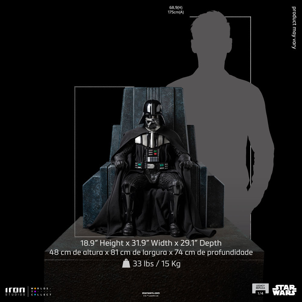 Star Wars Legacy Replica Statue 1/4 Darth Vader on Throne 48 cm - sofort lieferbar