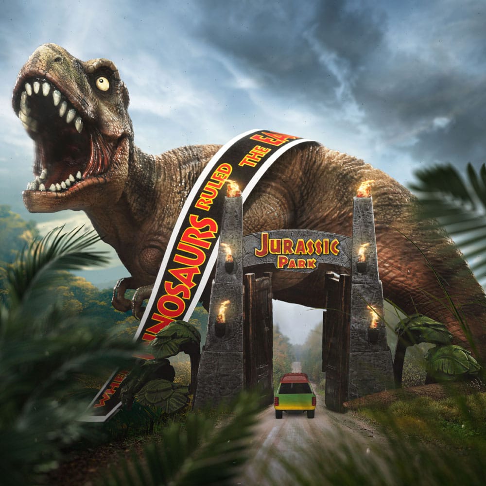 Jurassic Park Mini Co. PVC Figur T-Rex Illusion Deluxe 15 cm - Preorder - ETA: 17.10.2025