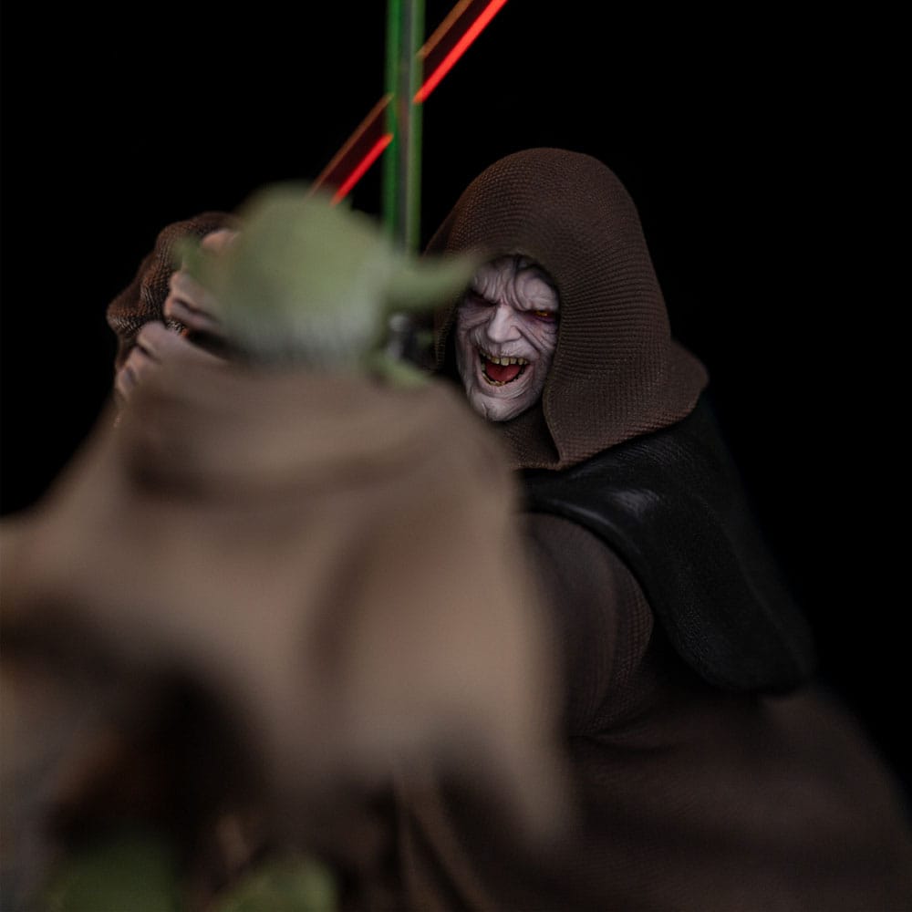Star Wars Deluxe Art Scale Statue 1/10 Yoda vs Emperor Palpatine (CCXP Exclusive 2024) 31 cm - Versand: 5-7 Tage nach Bestellung