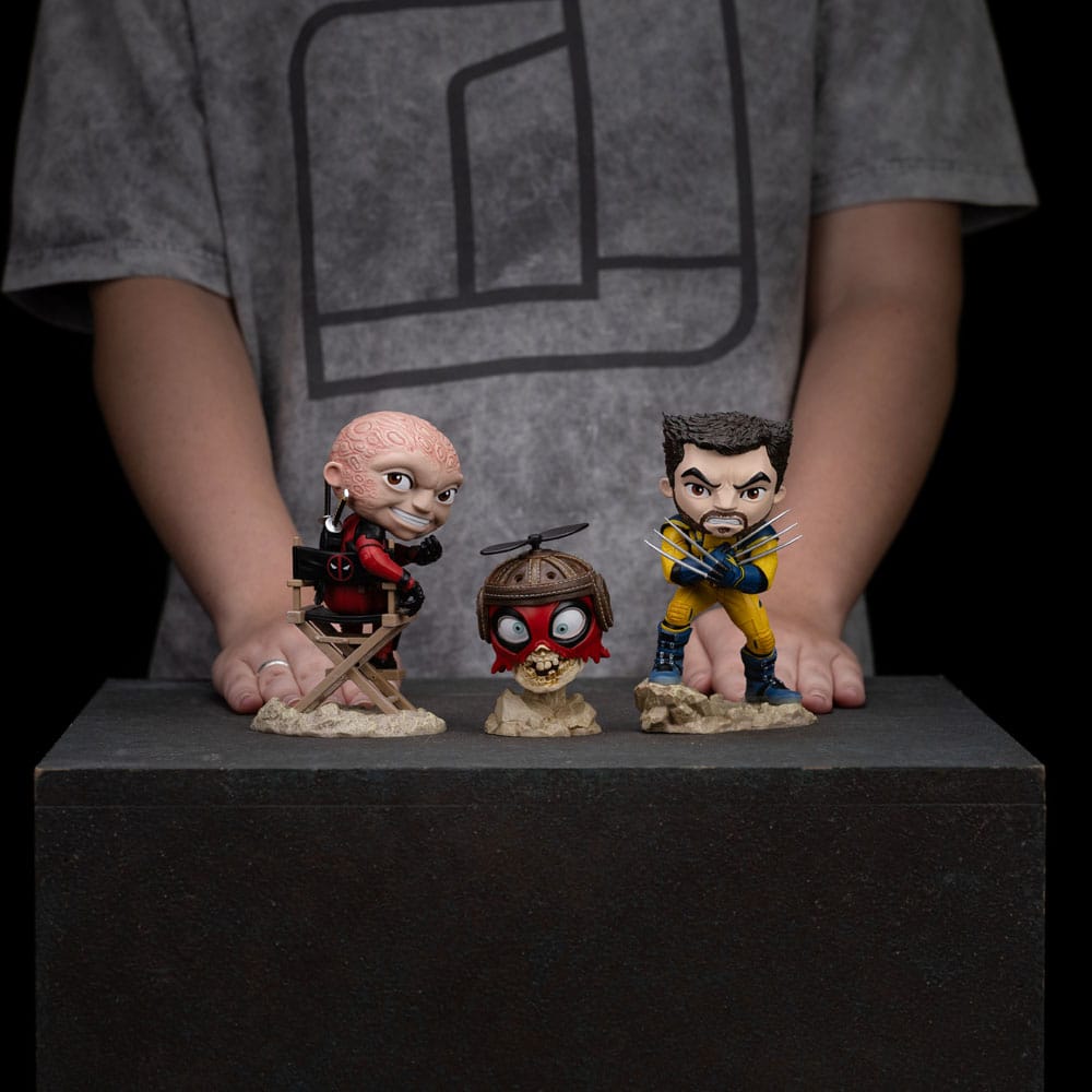 Deadpool & Wolverine Mini Co. PVC Figur Deadpool and Wolverine set Unmasked 14 cm       - Preorder - ETA: 30.09.2025
