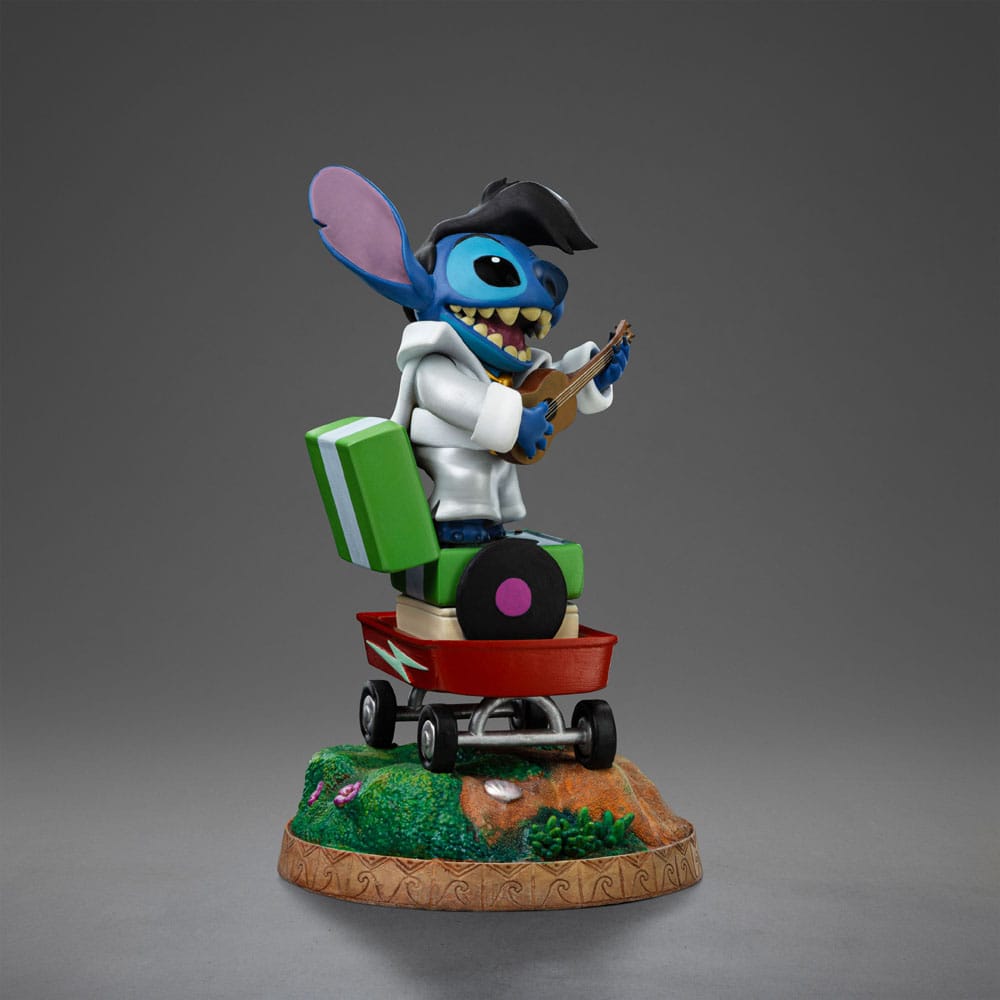 Lilo & Stitch Art Scale Statue 1/10 Stitch King of Rock 17 cm   - Versand: 7 Tage nach Bestellung