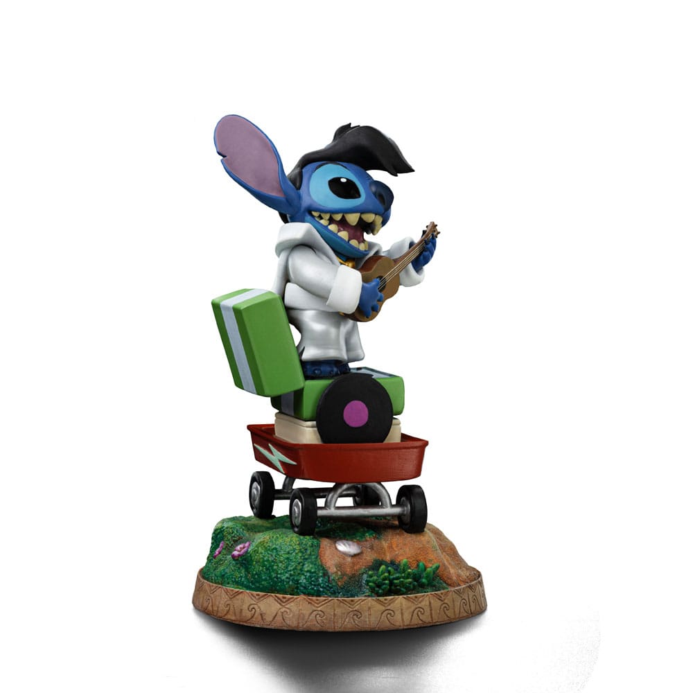 Lilo & Stitch Art Scale Statue 1/10 Stitch King of Rock 17 cm   - Versand: 7 Tage nach Bestellung