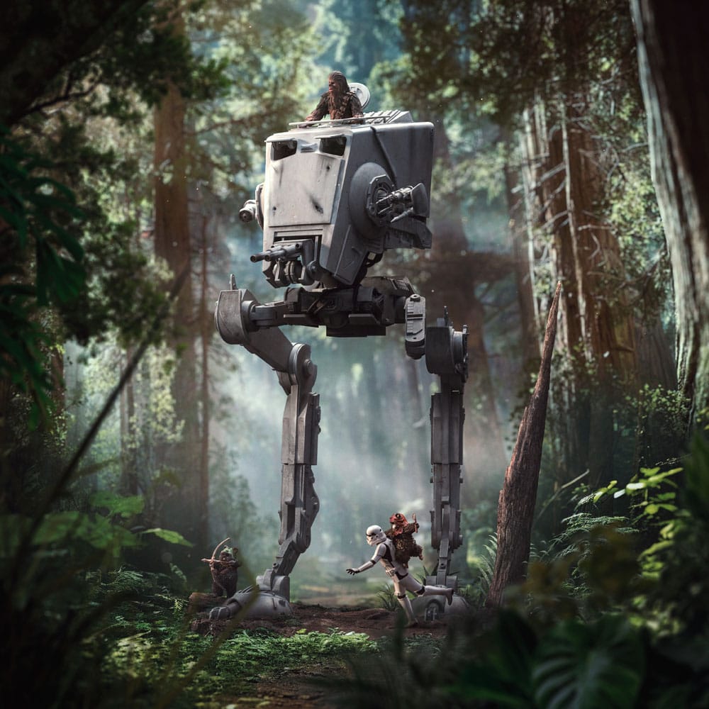 Star Wars Demi Art Scale Statue 1/20 AT-ST and Chewbacca 53 cm      - Preorder - ETA: 25.08.2025
