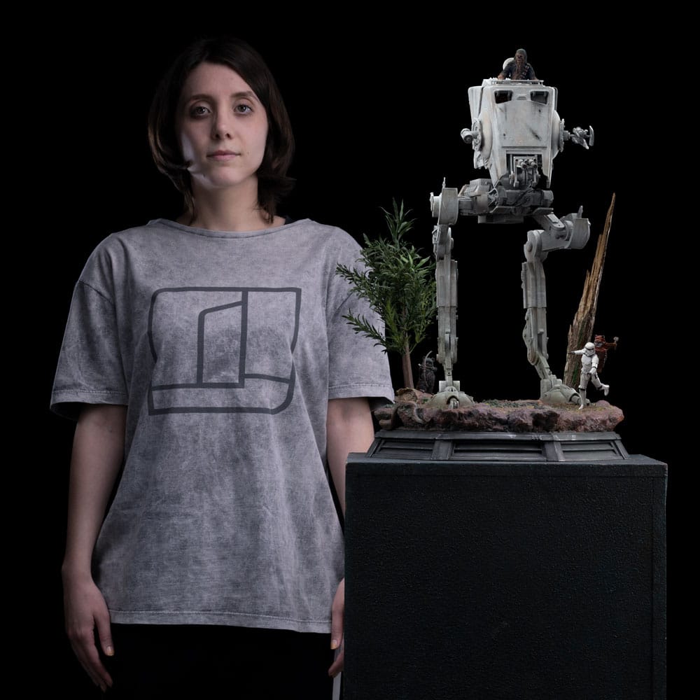 Star Wars Demi Art Scale Statue 1/20 AT-ST and Chewbacca 53 cm      - Preorder - ETA: 25.08.2025