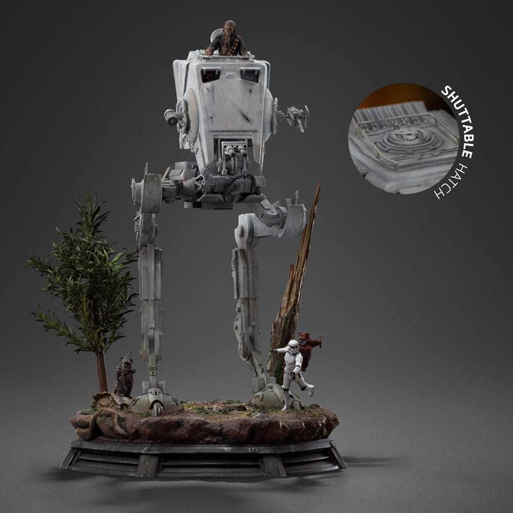 Star Wars Demi Art Scale Statue 1/20 AT-ST and Chewbacca 53 cm      - Preorder - ETA: 25.08.2025