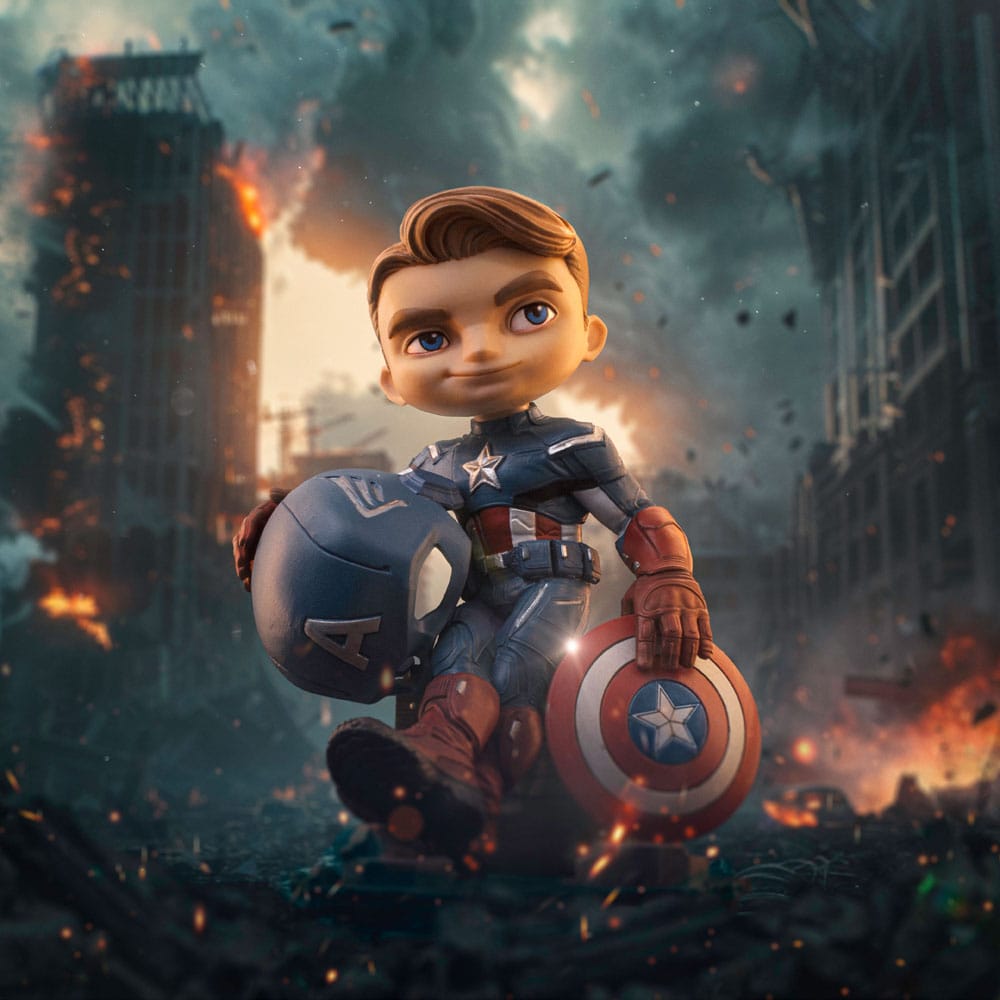 Avengers Infinity Saga Mini Co. PVC Figur Captain America 14 cm   - Versand: 5-7 Tage nach Bestellung