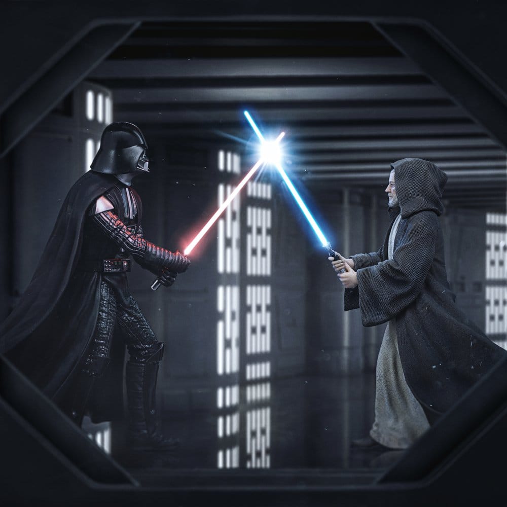 Star Wars Deluxe Art Scale Statue 1/10 Darth Vader Vs Obi-Wan Kenobi (CCXP Exclusive 2025) 24 cm - Versand: 7 Tage nach Bestellung