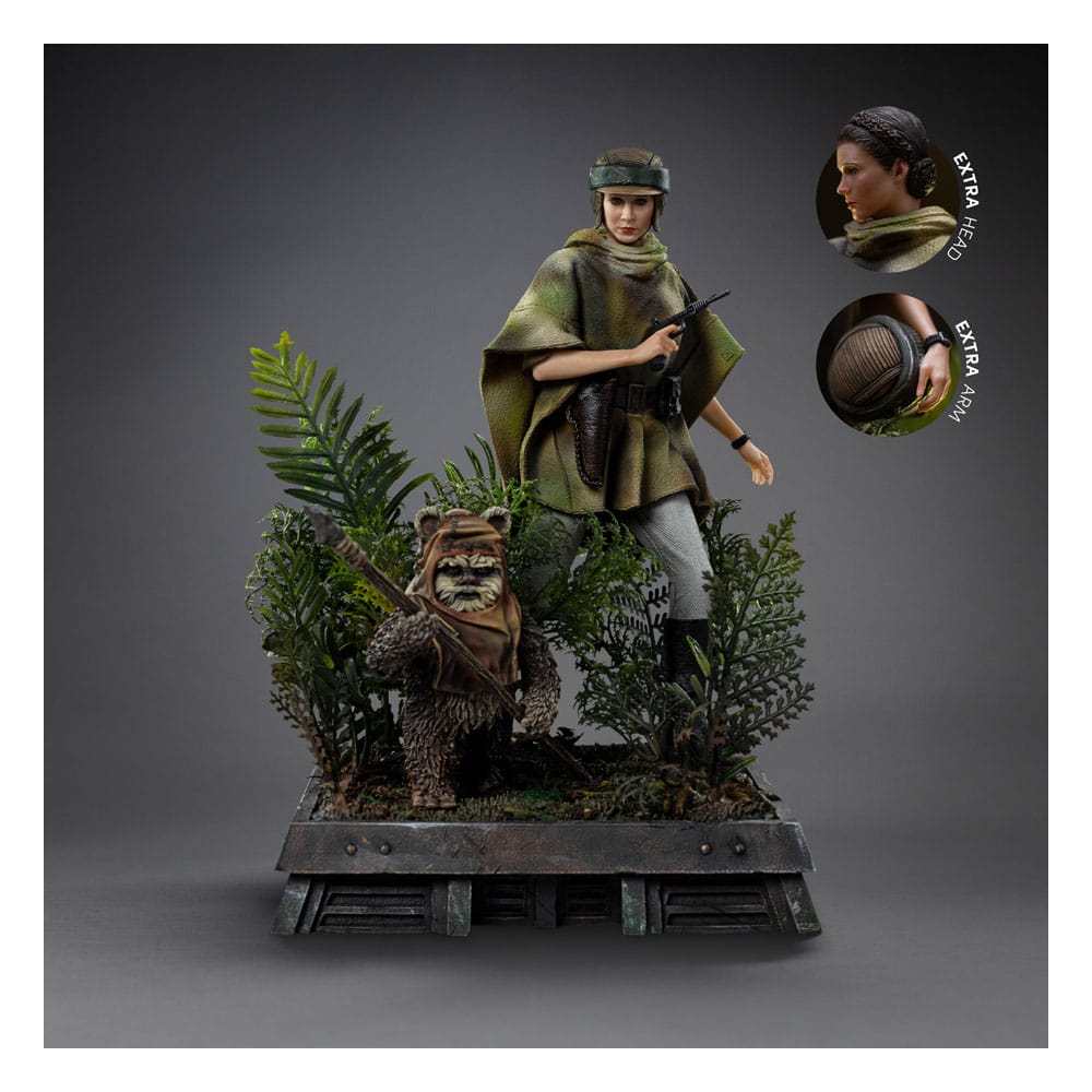 Star Wars Episode VI Art Scale Statue 1/10 Leia and Wicket 21 cm             - Preorder - ETA: 25.08.2026