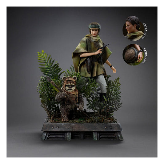 Star Wars Episode VI Art Scale Statue 1/10 Leia and Wicket 21 cm             - Preorder - ETA: 25.08.2026