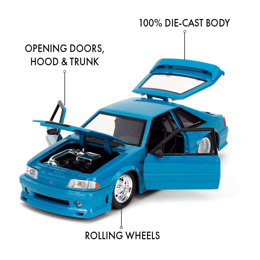 Fast & Furious Diecast Modell 1/24 Ford Mustang GT   - Versand: 5-7 Tage nach Bestellung