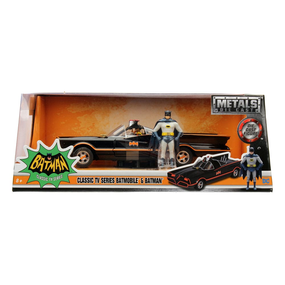 DC Comics Diecast Modell 1/24 Batman 1966 Classic Batmobile - sofort lieferbar