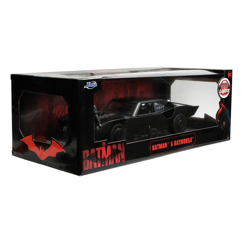 DC Comics Diecast Modell 1/18 Batman Batmobile Try Me 2022 - Versand: 5-7 Tage nach Bestellung
