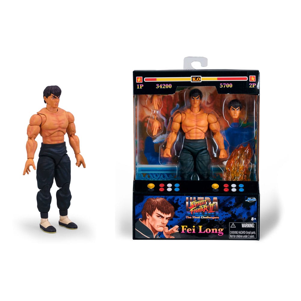 Ultra Street Fighter II: The Final Challengers Actionfigur 1/12 Fei-Long 15 cm    - Versand: 7 Tage nach Bestellung
