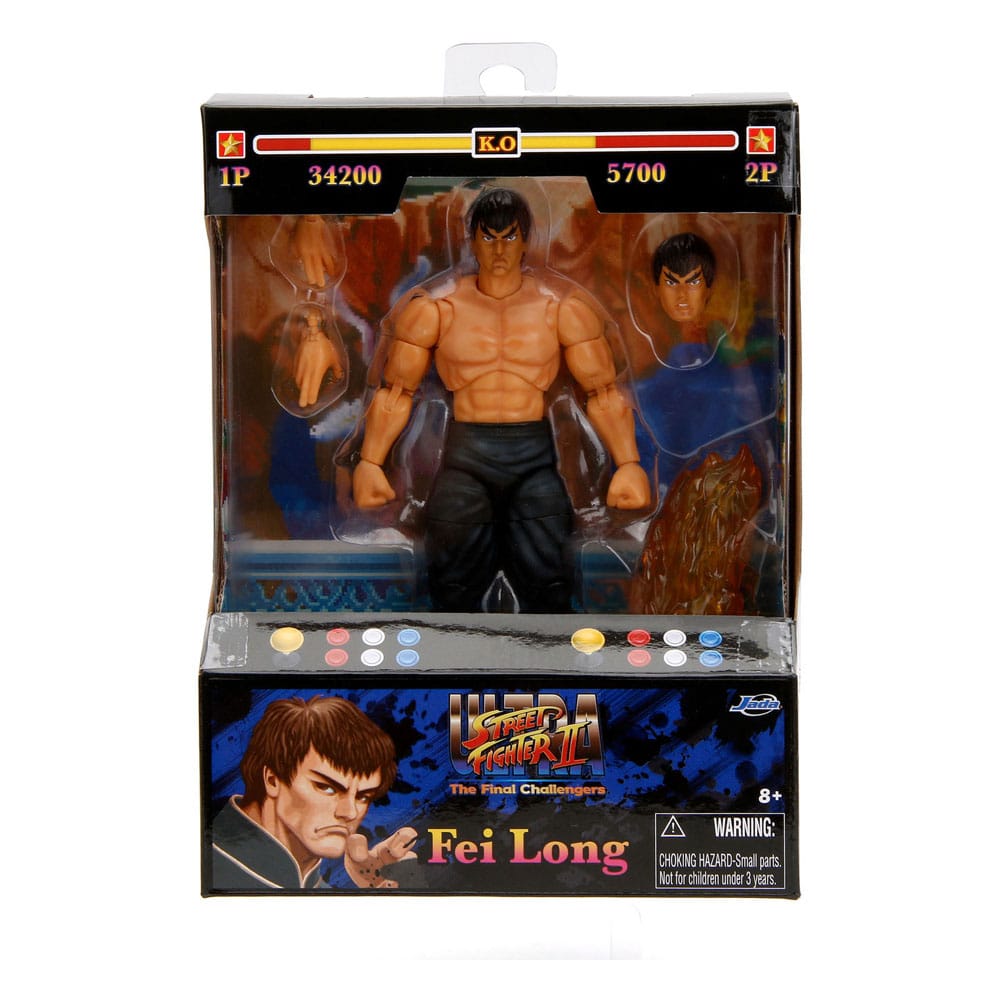 Ultra Street Fighter II: The Final Challengers Actionfigur 1/12 Fei-Long 15 cm    - Versand: 7 Tage nach Bestellung