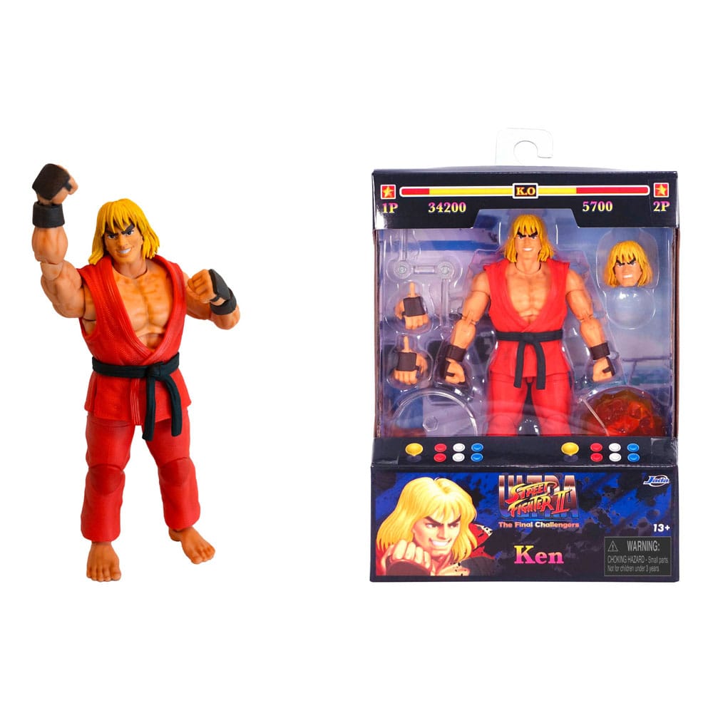 Ultra Street Fighter II: The Final Challengers Actionfigur 1/12 Ken 15 cm    - Versand: 7 Tage nach Bestellung