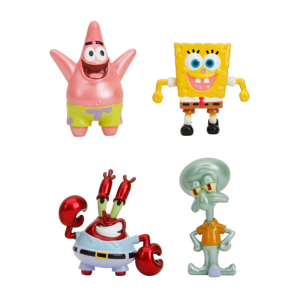 Spongebob Schwammkopf Nano Metalfigs Diecast Minifiguren 4-er Pack Wave 1 4 cm      - Versand: 5-7 Tage nach Bestellung