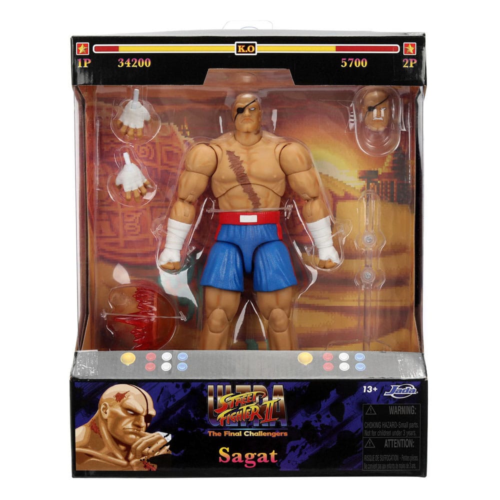Ultra Street Fighter II: The Final Challengers Actionfigur 1/12 Sagat 19 cm    - Versand: 7 Tage nach Bestellung