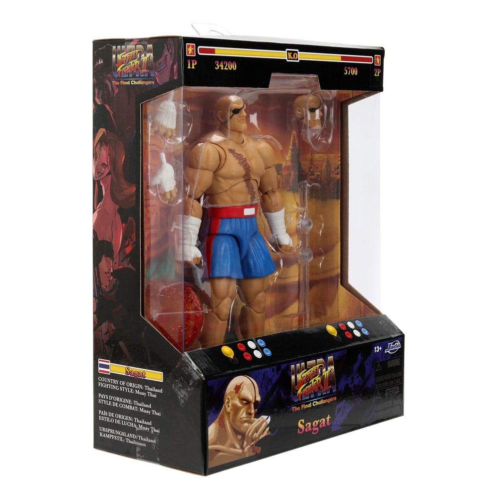 Ultra Street Fighter II: The Final Challengers Actionfigur 1/12 Sagat 19 cm    - Versand: 7 Tage nach Bestellung