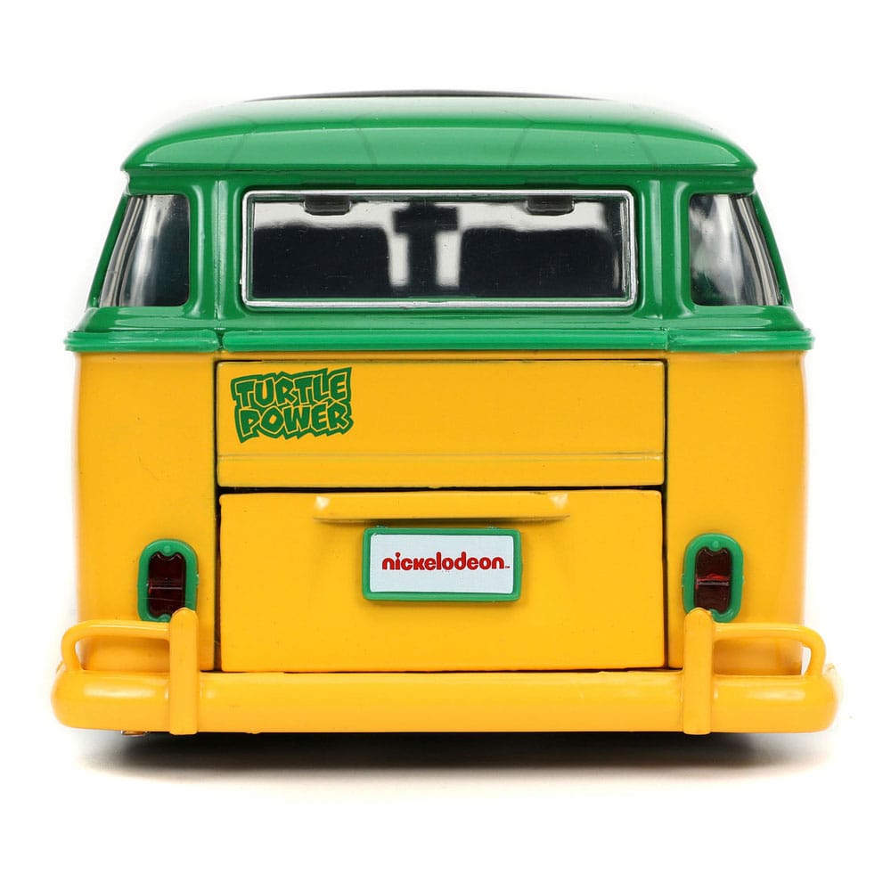 Teenage Mutant Ninja Turtles Diecast Modell 1/24 1962 VW Bus Leonardo - Versand: 5-7 Tage nach Bestellung