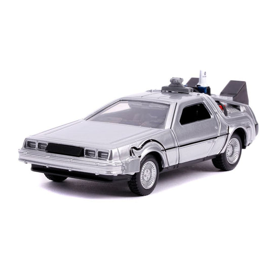 Zurück in die Zukunft II Hollywood Rides Diecast Modell 1/32 DeLorean Time Machine - Preorder - ETA: 01.10.2025