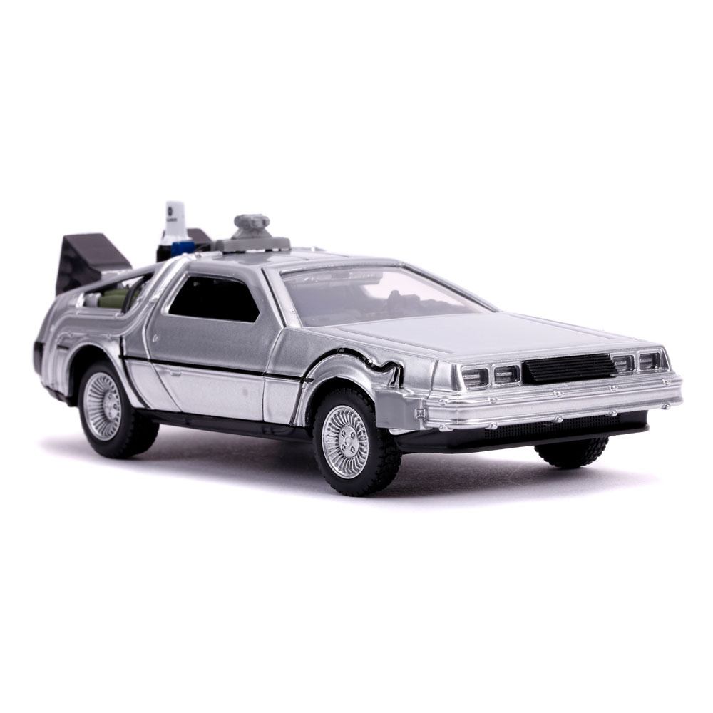 Zurück in die Zukunft II Hollywood Rides Diecast Modell 1/32 DeLorean Time Machine - Preorder - ETA: 01.10.2025