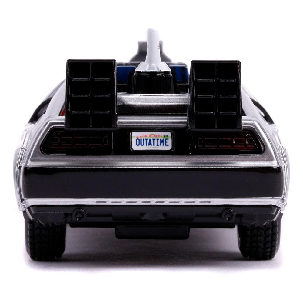 Zurück in die Zukunft II Hollywood Rides Diecast Modell 1/32 DeLorean Time Machine - Preorder - ETA: 01.10.2025